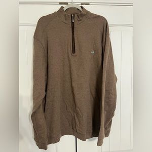 Men’s Southern Marsh Brown Quarter-Zip Pullover Size XXL - EUC